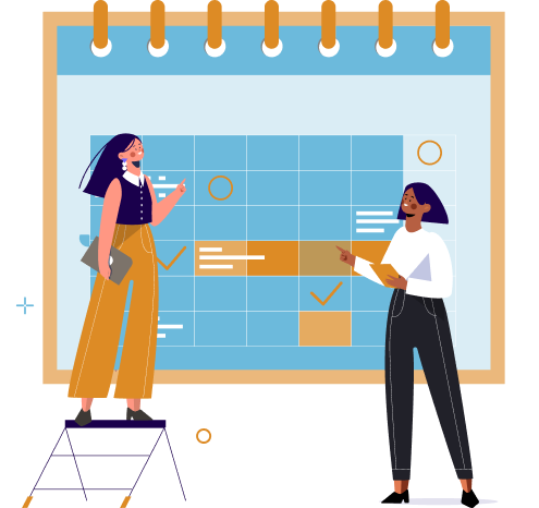 Graphical representation of FieldLogs tradeshows events calendar